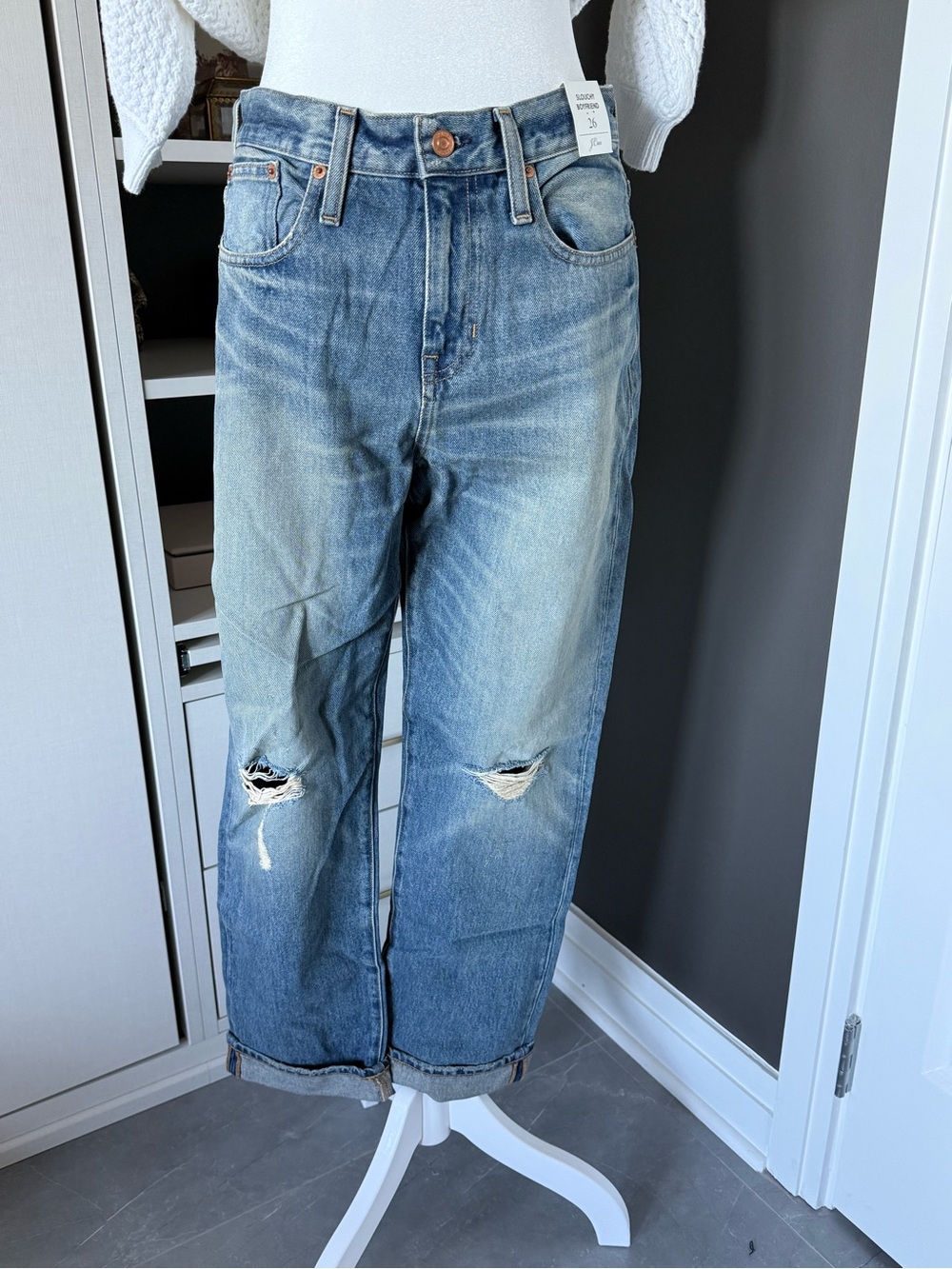 J. Crew Light Blue Slouchy Boyfriend Jeans